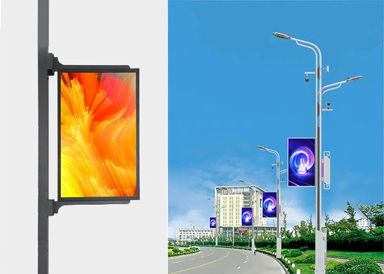 Управление сетью Street Smart Light Pole LED с двойным/односторонним экраном 4G