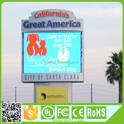 P10 Уличный светодиодный дисплейный модуль, шаг пикселя 10 мм, 10000 кд/кв.м