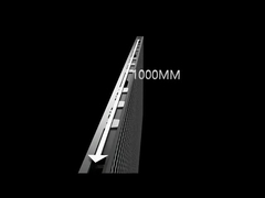 Внутренняя стена с светодиодными лампами